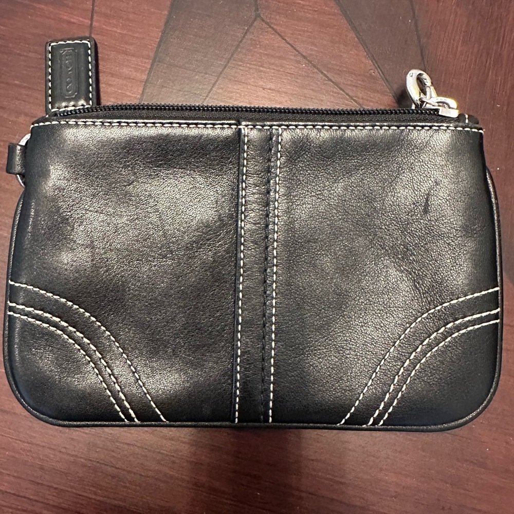 Coach Black Wristlet